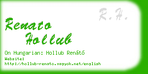 renato hollub business card